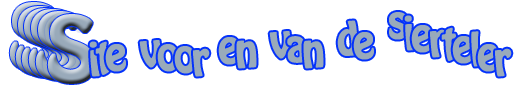 Homepagina voor en van de siertelers.